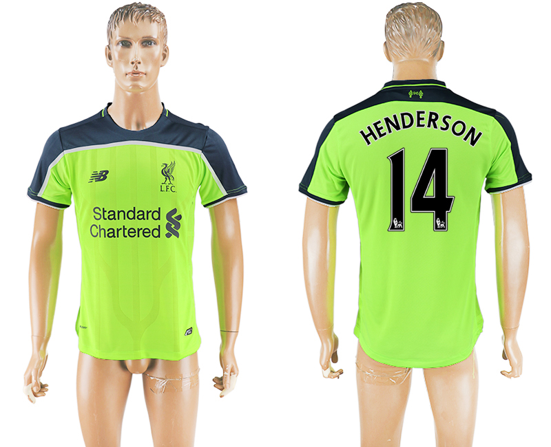 2016-17 Liverpool 14 HENDERSON Third Away Thailand Soccer Jersey