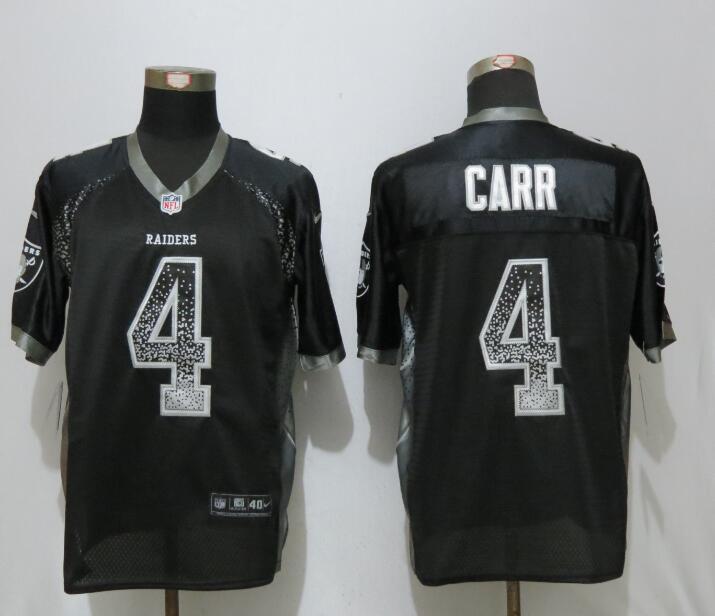 Nike Raiders 4 Derek Carr Black Drift Fashion Elite Jersey