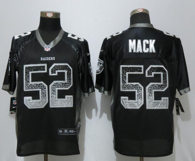 Nike Raiders 52 Khalil Mack Black Drift Fashion Elite Jersey