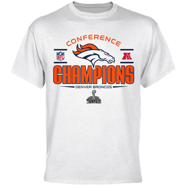 Denver Broncos 2013 AFC Champions Trophy Collection T-Shirt White