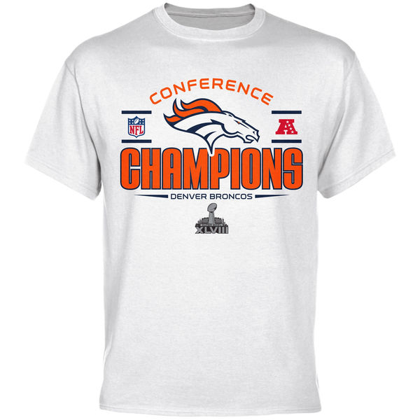 Denver Broncos 2013 AFC Champions Trophy Collection T-Shirt White Denver Broncos 2013 AFC Champions Trophy Collection T-Shirt White