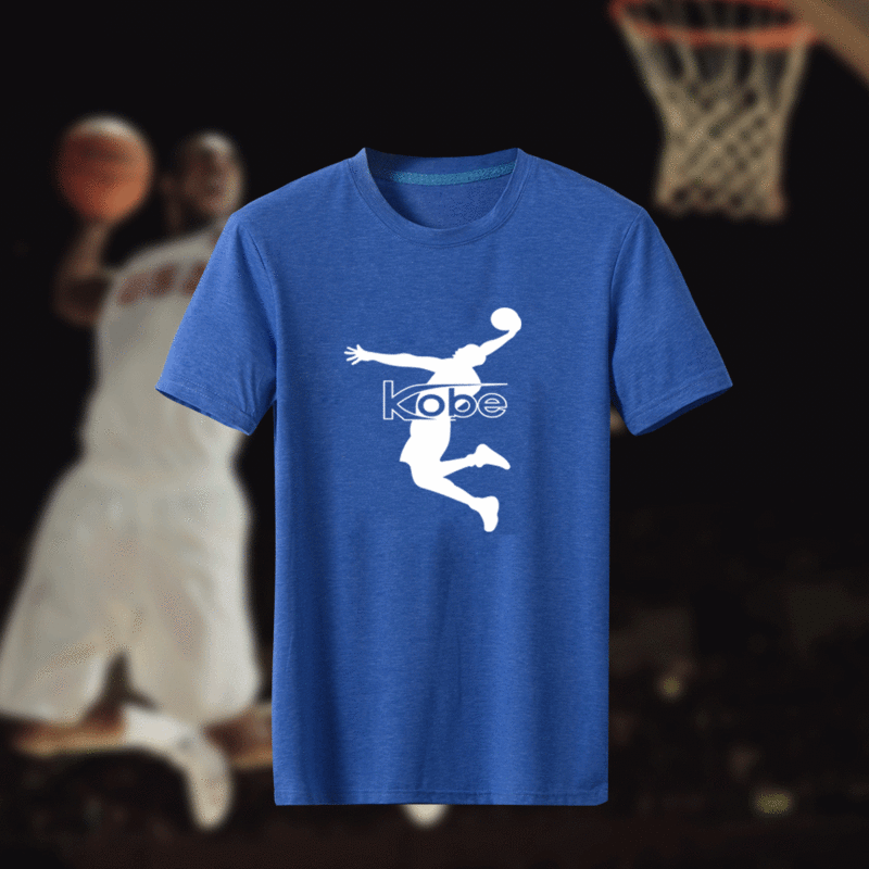 Kobe Bryant Fresh Logo Blue Men's Short Sleeve T-Shirt