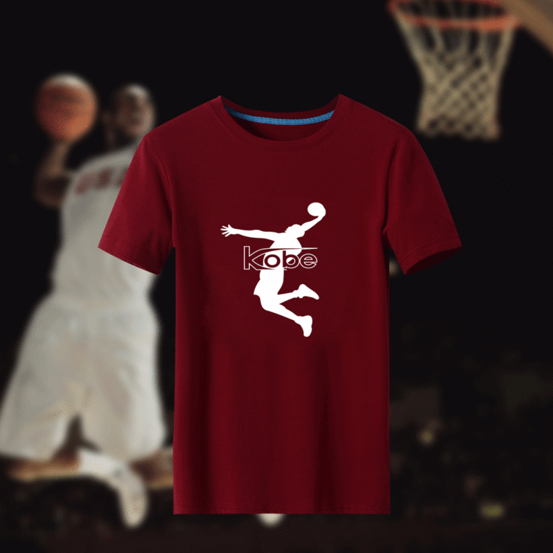 Kobe Bryant Fresh Logo D.Red Men's Short Sleeve T-Shirt