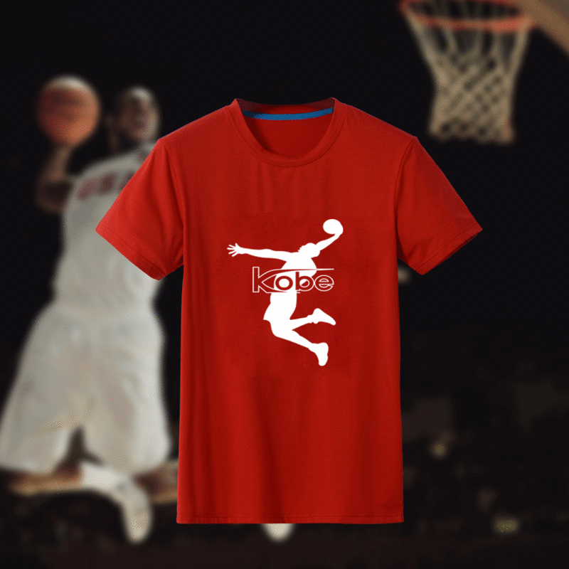 Kobe Bryant Fresh Logo Red Men's Short Sleeve T-Shirt