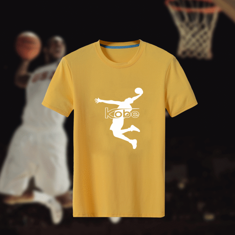 Kobe Bryant Fresh Logo Yellow Men's Short Sleeve T-Shirt