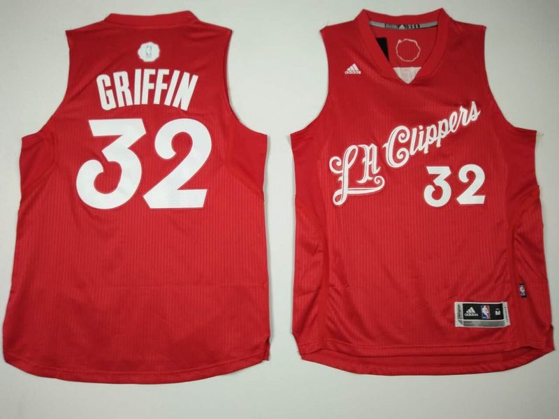 Clippers 32 Blake Griffin Red 2016 Christmas Day Swingman Jersey