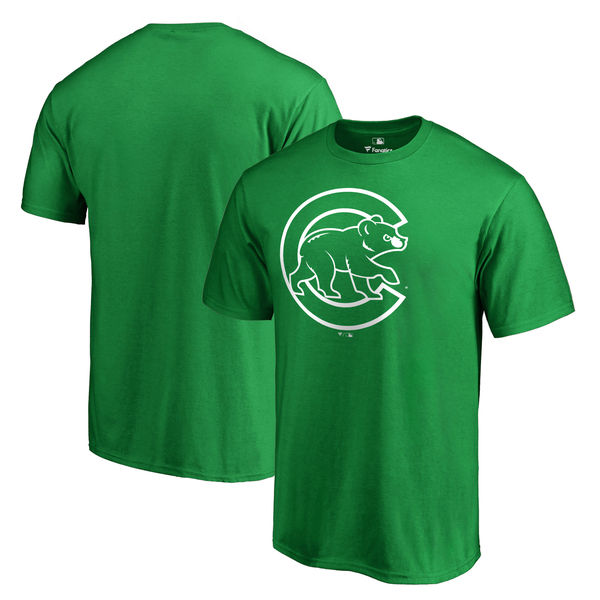 Men's Chicago Cubs Fanatics Branded Green St. Patrick's Day T-Shirt - Click Image to Close
