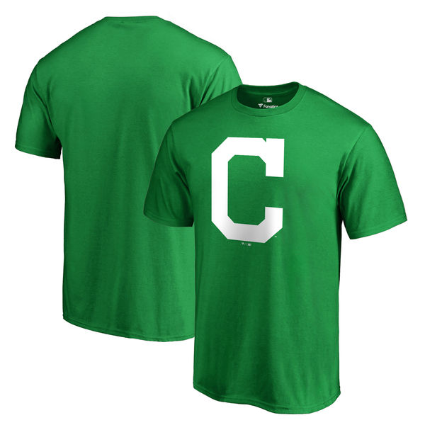 Men's Cleveland Indians Fanatics Branded Green St. Patrick's Day T-Shirt
