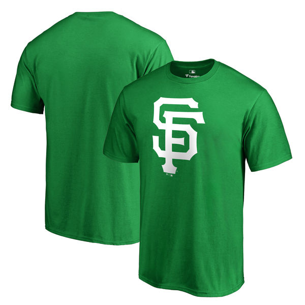 Men's San Francisco Giants Fanatics Branded Green Big & Tall St. Patrick's Day White Logo T-Shirt