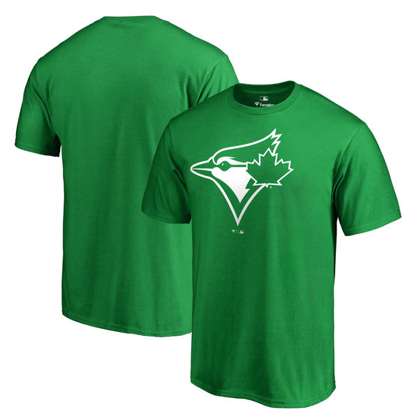 Men's Toronto Blue Jays Fanatics Branded Green Big & Tall St. Patrick's Day White Logo T-Shirt