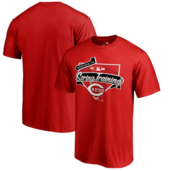 Men's Cincinnati Reds Fanatics Branded Red 2017 MLB Spring Training Logo T-Shirt