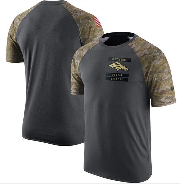 Broncos Anthracite Salute to Service Men's Short Sleeve T-Shirt