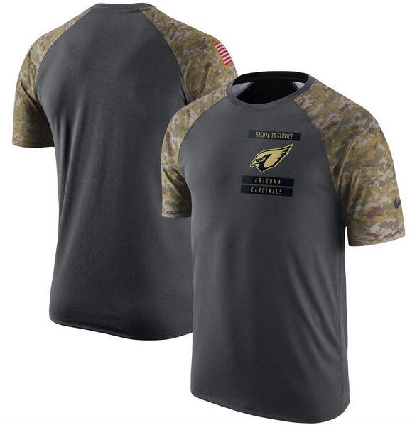 Cardinals Anthracite Salute to Service Men's Short Sleeve T-Shirt