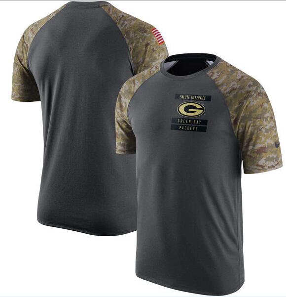 Packers Anthracite Salute to Service Men's Short Sleeve T-Shirt