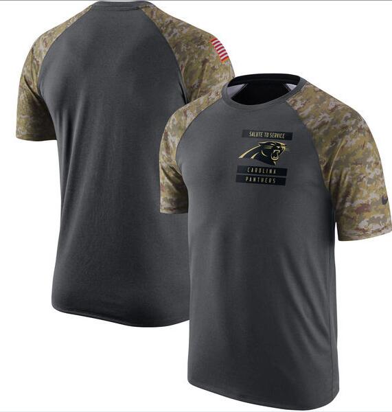 Panthers Anthracite Salute to Service Men's Short Sleeve T-Shirt