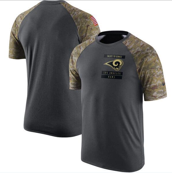 Rams Anthracite Salute to Service Men's Short Sleeve T-Shirt