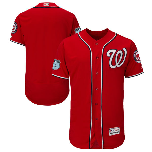 Nationals Blank Red 2017 Spring Training Flexbase Jersey