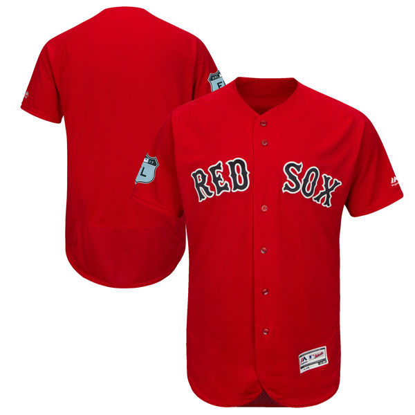 Red Sox Blank Red 2017 Spring Training Flexbase Jersey