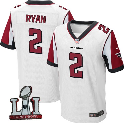 Nike Falcons 2 Matt Ryan White 2017 Super Bowl LI Elite Jersey