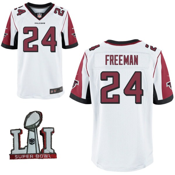 Nike Falcons 24 Devonta Freeman White 2017 Super Bowl LI Elite Jersey