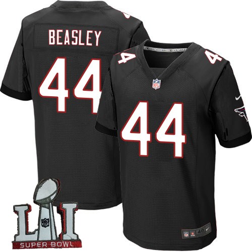 Nike Falcons 44 Vic Beasley Black 2017 Super Bowl LI Elite Jersey - Click Image to Close