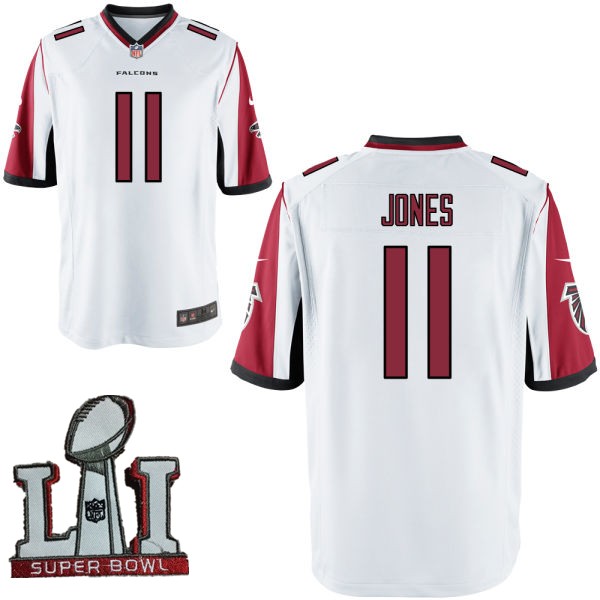 Nike Falcons 11 Julio Jones White Youth 2017 Super Bowl LI Game Jersey - Click Image to Close