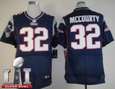 Nike Patriots 32 Devin McCourty Navy 2017 Super Bowl LI Elite Jersey