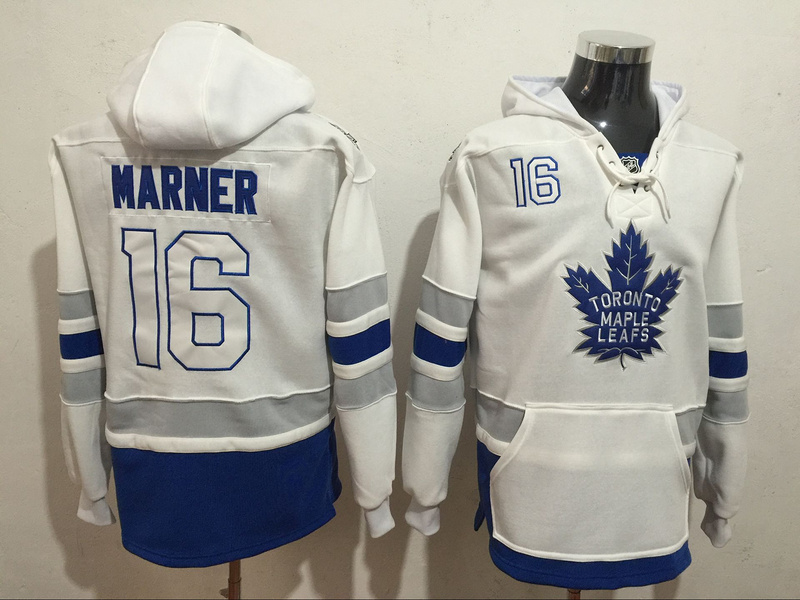 Maple Leafs 16 Mitchell Marner White All Stitched Hooded Sweatshirt