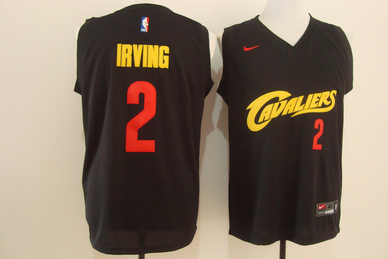 Cavaliers 2 Kyrie Irving Black Nike Jersey - Click Image to Close