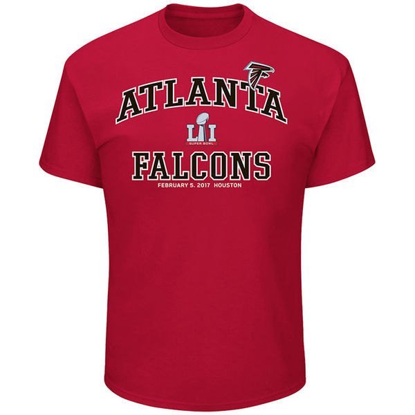 Atlanta Falcons 2017 Super Bowl Li Red Short Sleeve T-Shirt