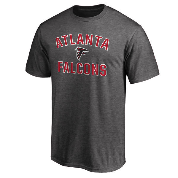 Atlanta Falcons Team Logo Grey Men's Short Sleeve T-Shirt