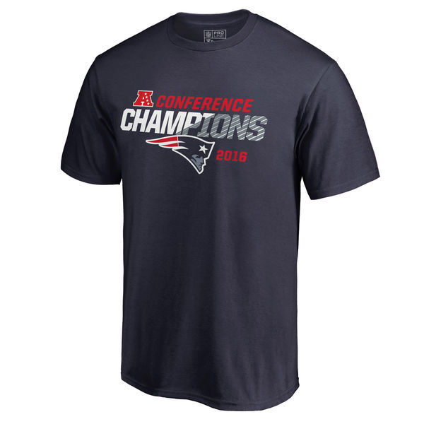 New England Patriots Conference Champions Navy Short Sleeve T-Shirt