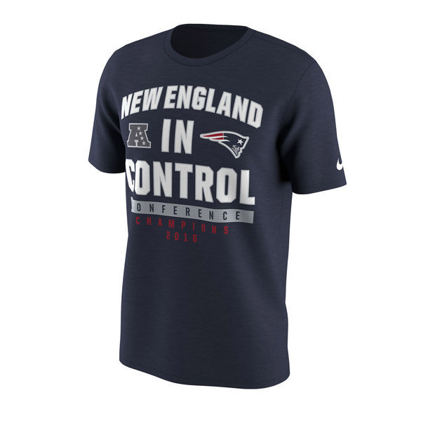 New England Patriots In Control Navy Men's Short Sleeve T-Shirt