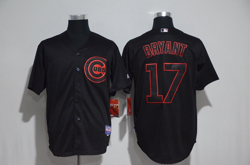 Cubs 17 Kris Bryant Black Cool Base Jersey Cubs 17 Kris Bryant Black Cool Base Jersey
