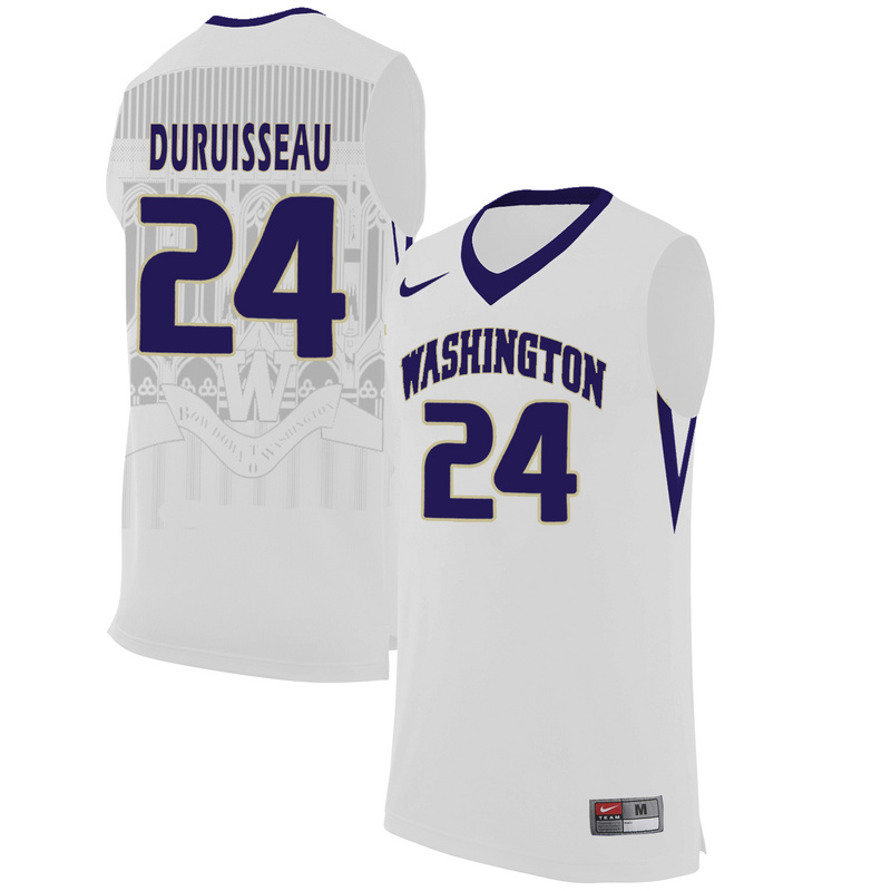 Washington Huskies 24 Devenir Duruisseau White College Basketball Jersey Washington Huskies 24 Devenir Duruisseau White College Basketball Jersey