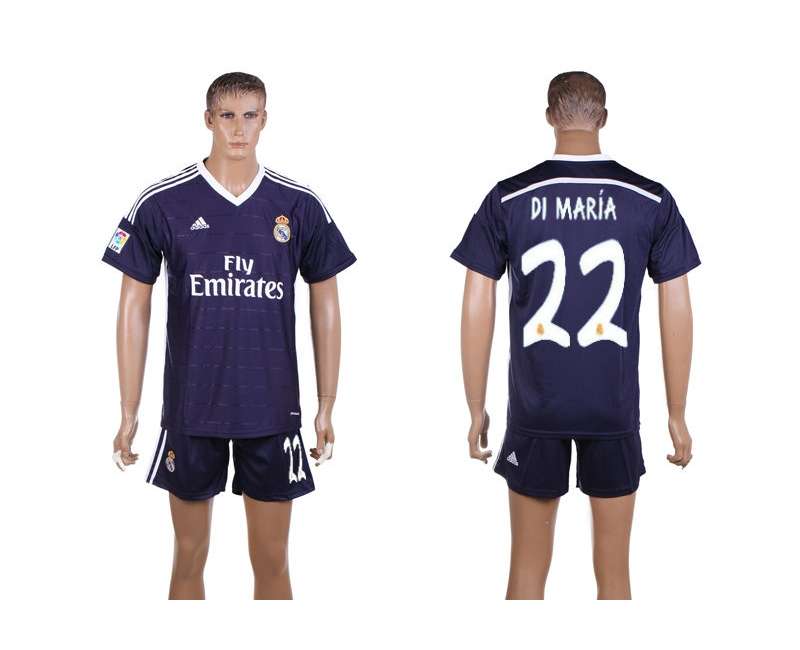2014-15 Real Madrid 22 Di Maria Away Jerseys