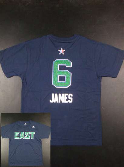 2014 All Star East 6 James Navy T Shirt