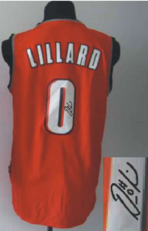 Blazers 0 Lillard Orange Signature Edition Jerseys