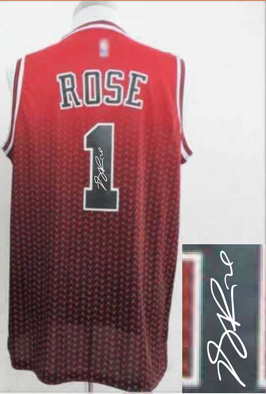 Bulls 1 Rose Red Resonate Signature Edition Jerseys