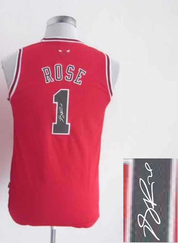 Bulls 1 Rose Red Signature Edition Women Jerseys