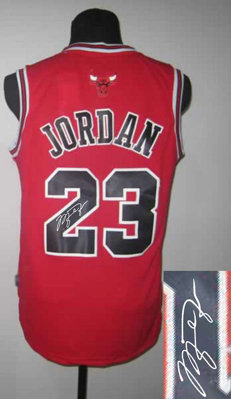 Bulls 23 Jordan Red Signature Edition Jerseys