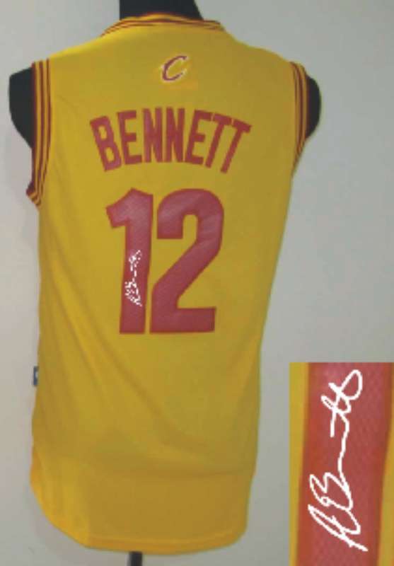 Cavaliers 12 Bennett Gold Signature Edition Jerseys