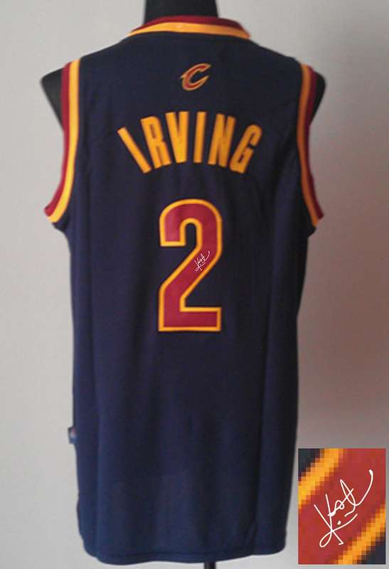 Cavaliers 2 Irving Navy Blue Signature Edition Jerseys