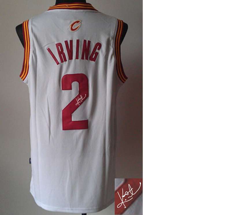 Cavaliers 2 Irving White Signature Edition Jerseys - Click Image to Close