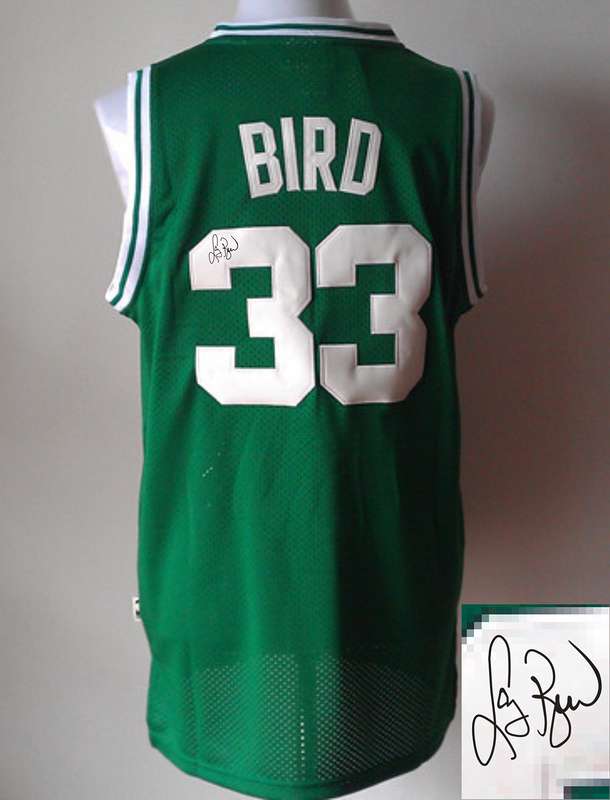 Celtics 33 Bird Green Signature Edition Jerseys