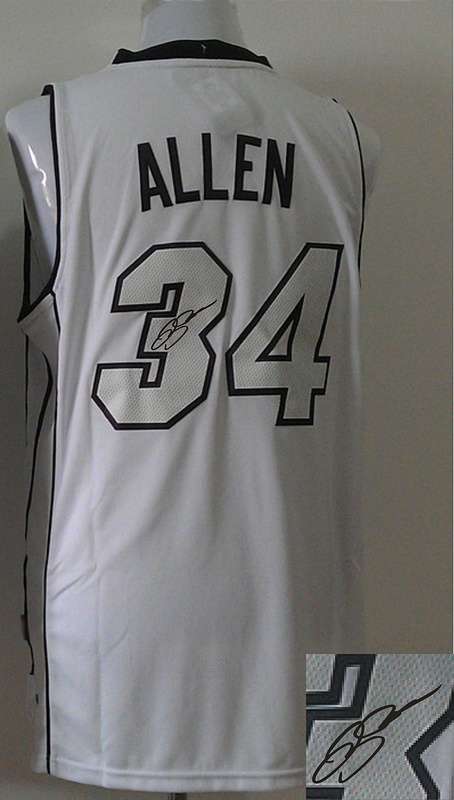 Celtics 34 Allen White Signature Edition Jerseys