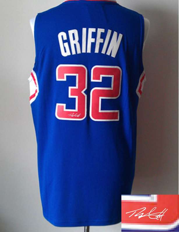Clippers 32 Griffin Blue Signature Edition Jerseys
