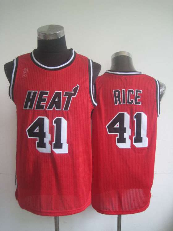 Heat 41 Rice Red New Revolution 30 Jerseys