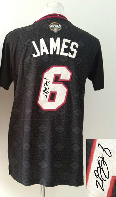 Heat 6 James Christmas Signature Edition Jerseys