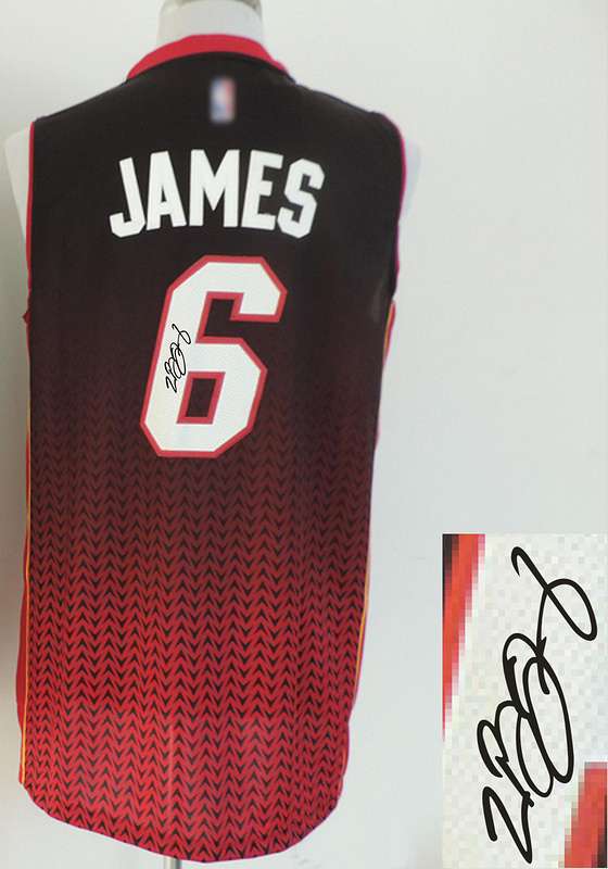 Heat 6 James Red Resonate Signature Edition Jerseys